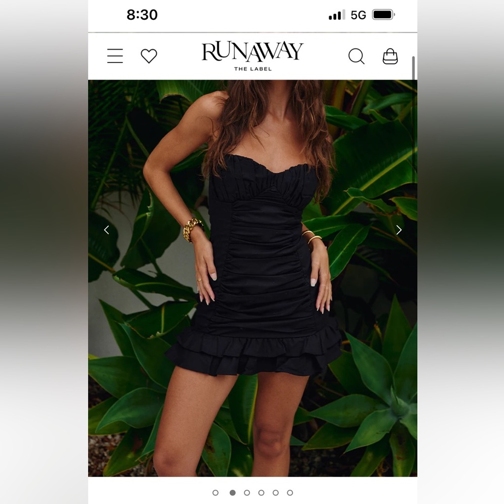 Mini black dress size small